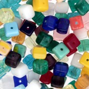 Bohemian beads assortment - Multicolor cubes x50g