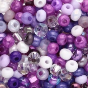 Preciosa Seed Beads 6/0 4 mm - Lilac-Purple Mix x 20 g