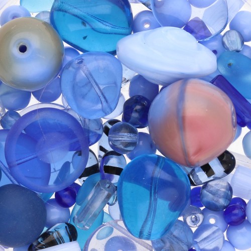 Bohemian pearl assortment - Mix Blue 1 x50g
