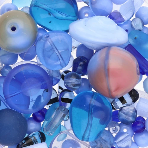 Bohemian pearl assortment - Mix Blue 1 x50g