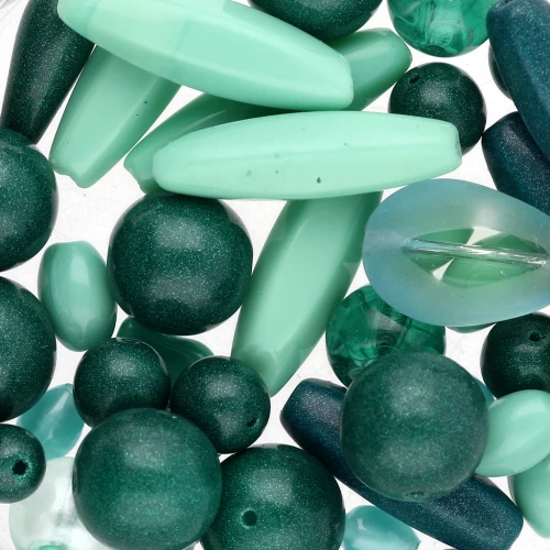 Bohemian pearl assortment - Mix Sea Green x50g