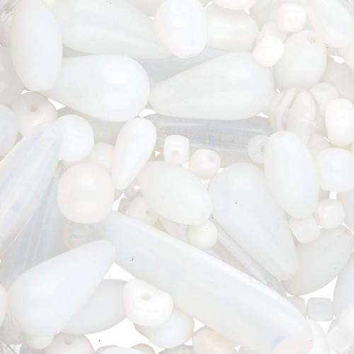 Bohemian pearl assortment - Mix White x50g