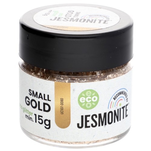 Glitter eco bottle - Jesmonite - Small Gold x15g