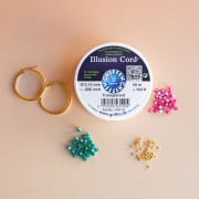 Mes bijoux DIY - Flower creole kit with toupies beads