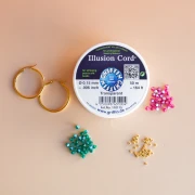 Mes bijoux DIY - Flower creole kit with toupies beads