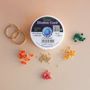 Mes bijoux DIY - Orange beaded flower creole kit