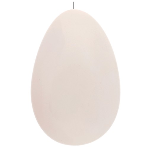 50x33 mm resin semi-pierced bead drop - Ecru x1