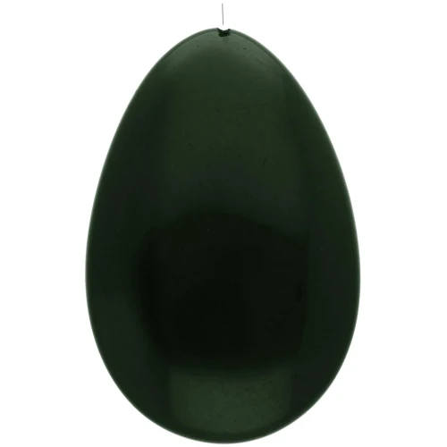 Resin semi-pierced drop bead 50x33 mm - Dark green x1