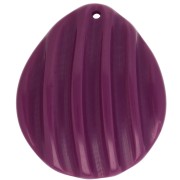 Shell pendant 44x37 mm in resin - Plum x1