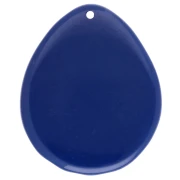 Shell pendant 44x37 mm in resin - Dark blue x1