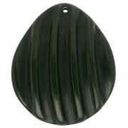 Shell pendant 44x37 mm in resin - Fir green x1