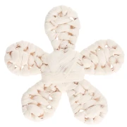 31 mm raffia flower pendant - Ecru x1