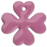 Metal and epoxy resin Trefoil sequins 16 mm - Lilac x4