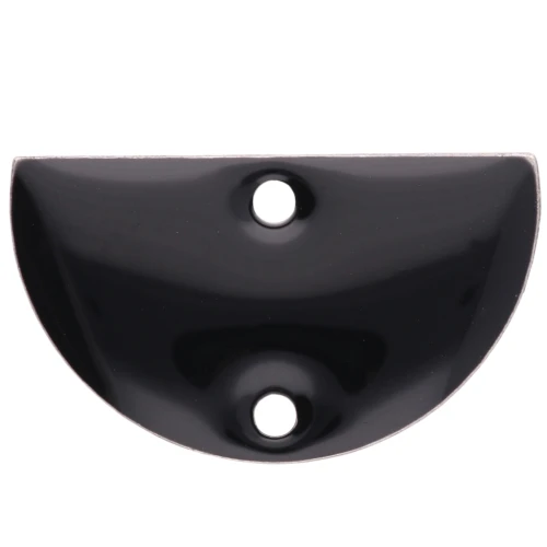 Metal dividers - half-moon - 2 holes epoxy resin 10x17 mm - Black x6