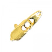 Lobster claw clasp 10mm fine Gold plated HQ x1|raw }}