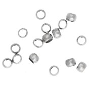 Crimp beads 2 mm - Silver x1000