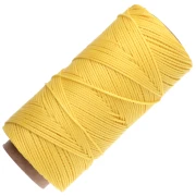 Linhasita Waxed Yarn Spool for Micro Macramé, 1.5 mm - Yellow (37) x 116 m