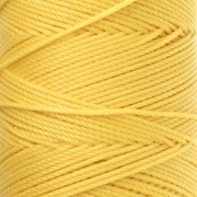 Linhasita Waxed Yarn Spool for Micro Macramé, 1.5 mm - Yellow (37) x 116 m