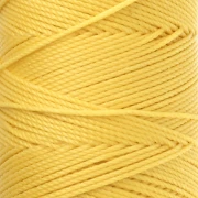 Linhasita Waxed Yarn Spool for Micro Macramé, 1.5 mm - Yellow (37) x 116 m