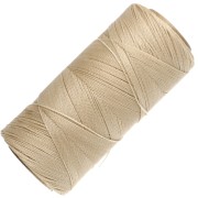 Linhasita Waxed Yarn Spool for Micro Macramé, 0.5 mm - Dark Cream (762) x 335 m