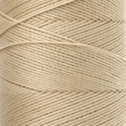 Linhasita Waxed Yarn Spool for Micro Macramé, 0.75 mm - Dark Cream (762) x 228 m