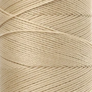 Linhasita Waxed Yarn Spool for Micro Macramé, 0.75 mm - Dark Cream (762) x 228 m