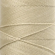 Linhasita Waxed Yarn Spool for Micro Macramé, 1 mm - Dark Cream (762), 168 m