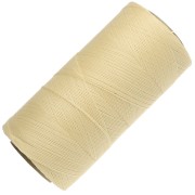 Linhasita Waxed Yarn Spool for Micro Macramé, 0.35 mm - Light Yellow (1) x 448 m|raw }}