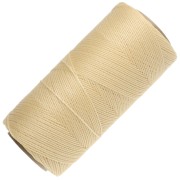 Linhasita Waxed Yarn Spool for Micro Macramé, 0.5 mm - Light Yellow (1) x 335 m
