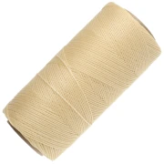 Linhasita Waxed Yarn Spool for Micro Macramé, 0.5 mm - Light Yellow (1) x 335 m