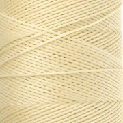 Linhasita Waxed Yarn Spool for Micro Macramé, 0.75 mm - Light Yellow (1) x 228 m