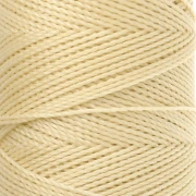 Linhasita Waxed Yarn Spool for Micro Macramé, 1 mm - Light Yellow (1) x 168 m