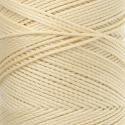 Linhasita Waxed Yarn Spool for Micro Macramé, 1.5 mm - Light Yellow (1) x 116 m