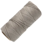 Linhasita Waxed Yarn Spool for Micro Macramé, 1.5 mm - Greige (4) x 116 m
