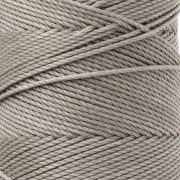 Linhasita Waxed Yarn Spool for Micro Macramé, 1.5 mm - Greige (4) x 116 m