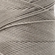 Linhasita Waxed Yarn Spool for Micro Macramé, 1.5 mm - Greige (4) x 116 m