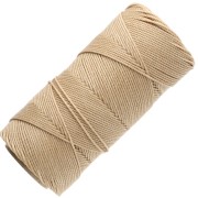 Linhasita Waxed Yarn Spool for Micro Macramé, 1.5 mm - Straw (18) x 116 m