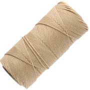 Linhasita Waxed Yarn Spool for Micro Macramé, 1.5 mm - Straw (18) x 116 m
