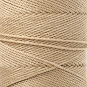 Linhasita Waxed Yarn Spool for Micro Macramé, 1.5 mm - Straw (18) x 116 m