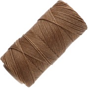 Linhasita Waxed Yarn Spool for Micro Macramé, 1.5 mm - Wood (21) x 116 m|raw }}