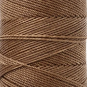 Linhasita Waxed Yarn Spool for Micro Macramé, 1.5 mm - Wood (21) x 116 m