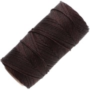 Linhasita Waxed Yarn Spool for Micro Macramé, 1.5 mm - Chocolate Brown (29) x 116 m|raw }}