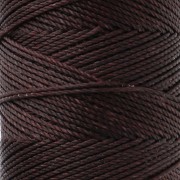 Linhasita Waxed Yarn Spool for Micro Macramé, 1.5 mm - Chocolate Brown (29) x 116 m