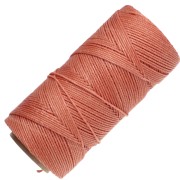 Linhasita Waxed Yarn Spool for Micro Macramé, 1.5 mm - Terracotta (35) x 116 m
