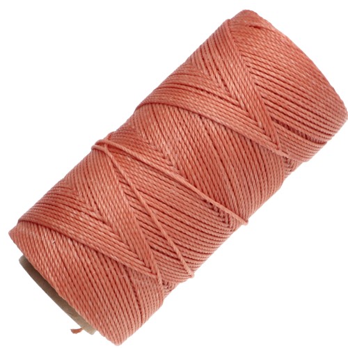 Linhasita Waxed Yarn Spool for Micro Macramé, 1.5 mm - Terracotta (35) x 116 m