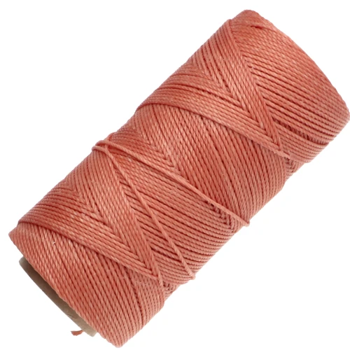 Linhasita Waxed Yarn Spool for Micro Macramé, 1.5 mm - Terracotta (35) x 116 m