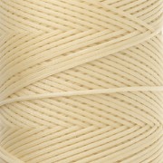 Linhasita Waxed Flat Yarn Spool for Macramé, 1.4 mm - Light Yellow (1) x 167 m