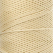 Linhasita Waxed Flat Yarn Spool for Macramé, 1.4 mm - Light Yellow (1) x 167 m