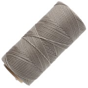 Linhasita Waxed Flat Yarn Spool for Macramé, 1.4 mm - Greige (4) x 167 m