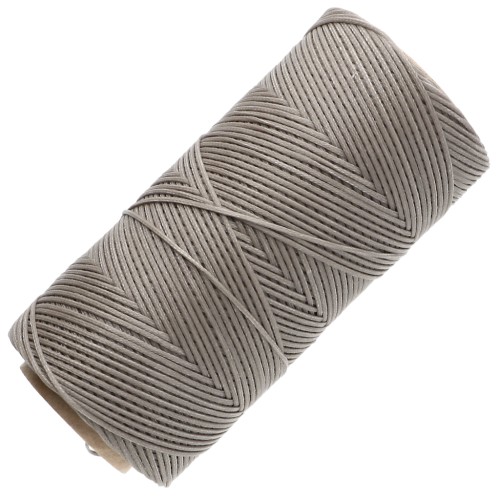 Linhasita Waxed Flat Yarn Spool for Macramé, 1.4 mm - Greige (4) x 167 m